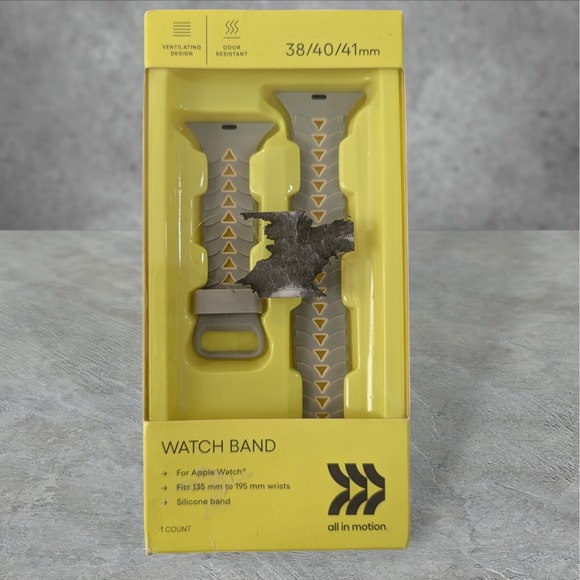 F5. All in Motion Watch Band for Apple Watch 38/40/41mm - Wrists 135-195mm Gray‎ - Picture 1 of 3